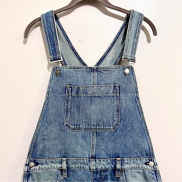 NWT Hudson Los Angeles Sloane Shortall Denim Overalls in Renewal Blue MSRP$245 - Picture 9 of 13